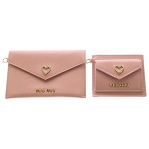 Miu Miu Blush Pink Wallet and Cardholder Duo
